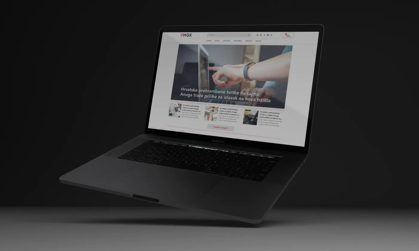 Croatian Chamber of Economy (HGK) website redesigned by Dritos
